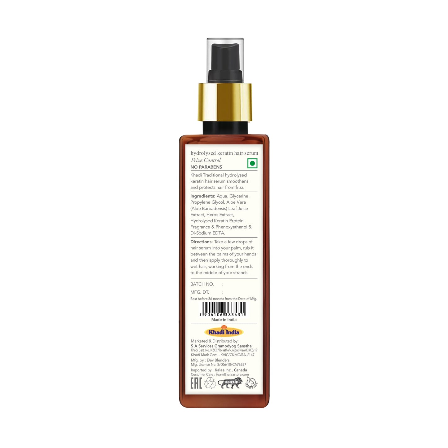 Khadi Traditional Hydrolysed Keratin Hair Serum