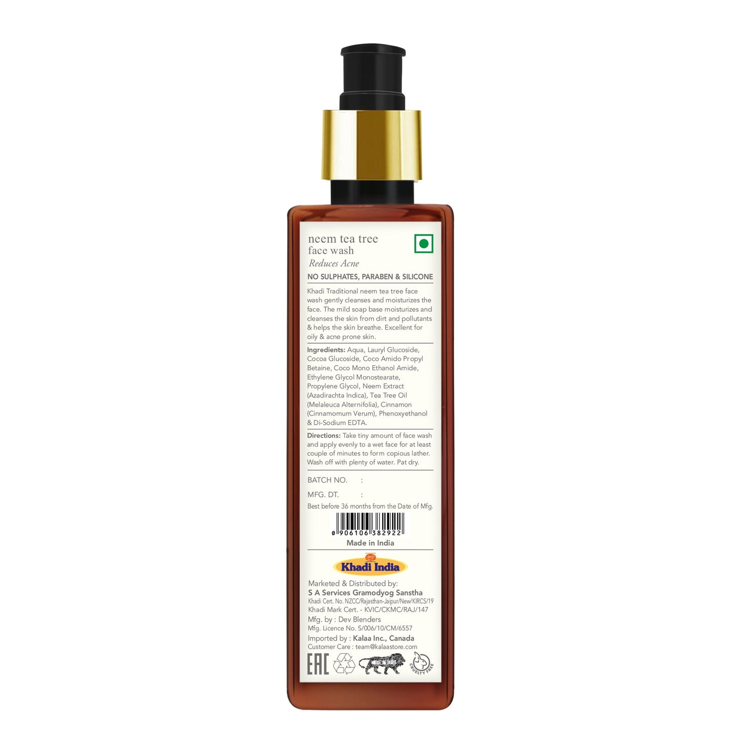 Khadi Traditional Neem Tea Tree Face Wash