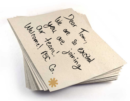 Custom Hand-Written Message on Seed Paper Card