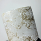 Cylinder 9oz Concrete Vessel - Gold & White Swirl