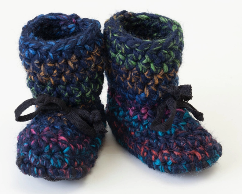 Adult Hand-made Wool Slippers - Tall