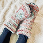 Adult Hand-made Wool Slippers - Tall