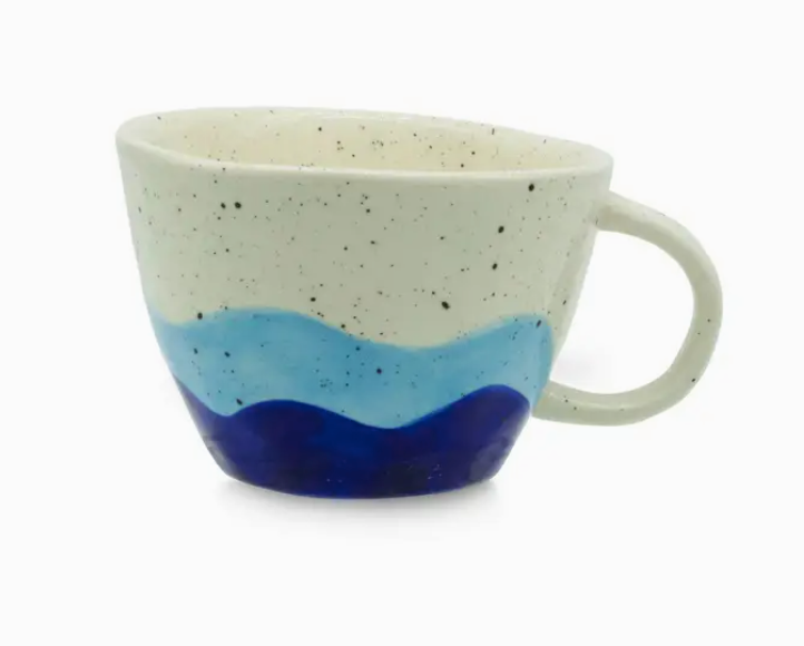 Stoneware Wave Mug - 350 ml / 12 oz