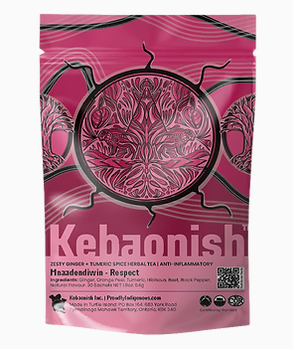 Kebaonish - Zesty Ginger + Turmeric Spice Herbal Tea