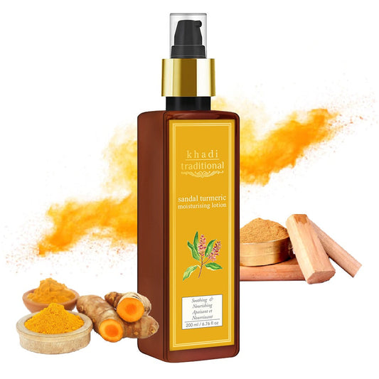 Khadi Traditional Sandal Turmeric Moisturising Lotion