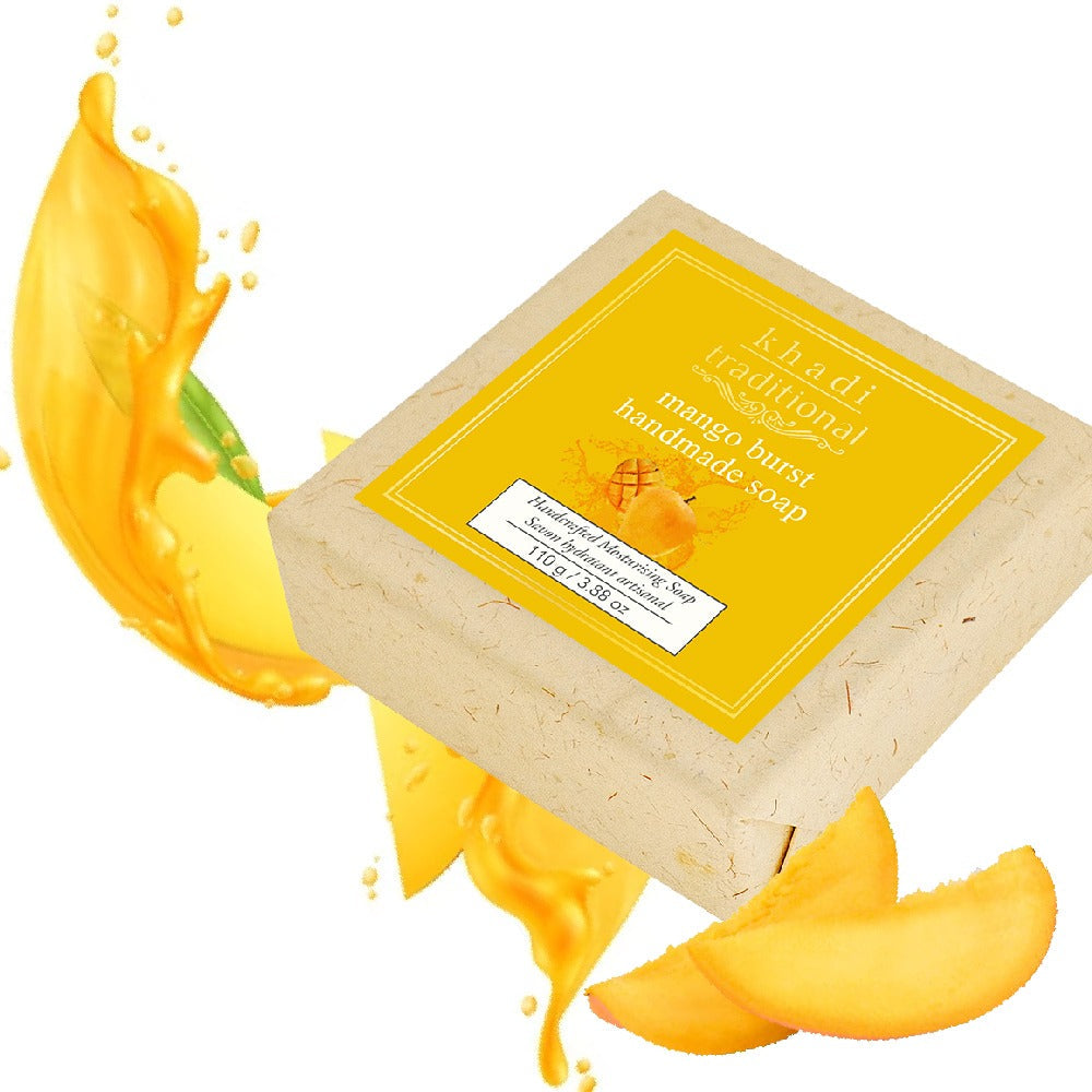 Khadi Traditional Mango Burst Handmade Soap