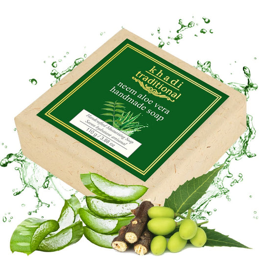 Khadi Traditional Neem Aloe Vera Handmade Soap